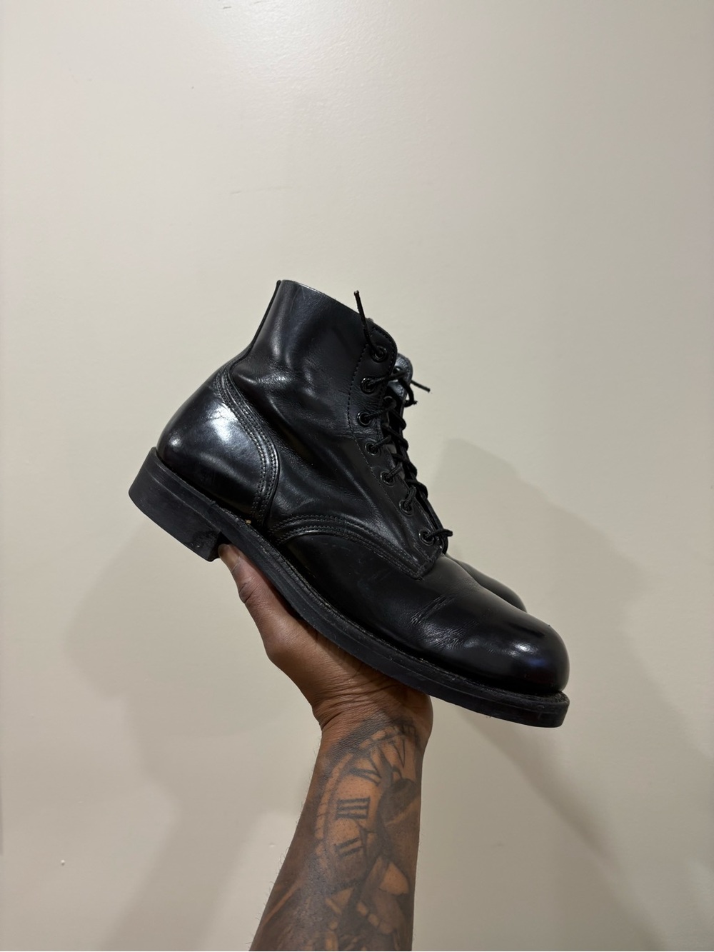 Vintage Military Army Combat Boots